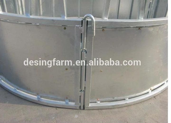 Galvanized Livestock Animal Cattle Horse Bale Hay Feeder