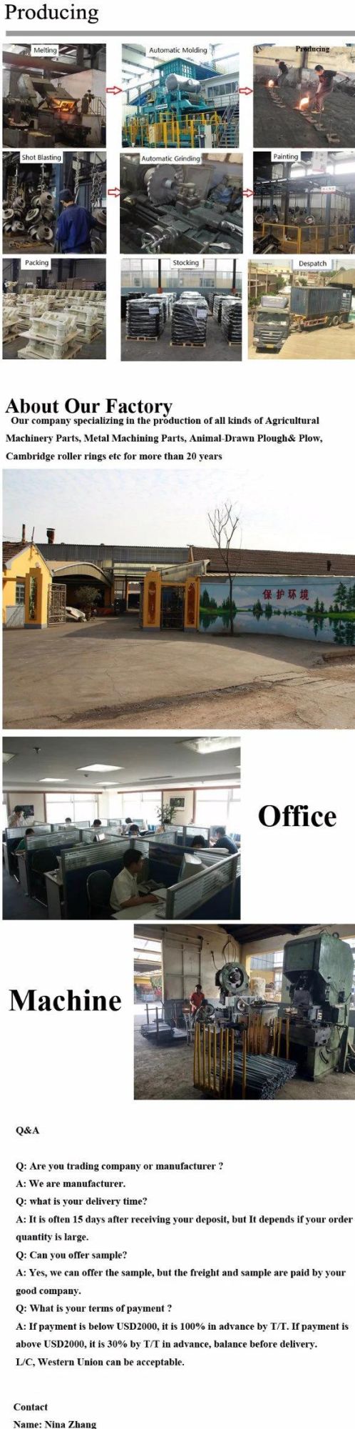 Customed Soil Cultivating Machine Gear Wheels