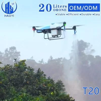 20L Smart Automatic Uav Remote Control Orchard Disinfection Plants Diseases Control Night Flight Agriculture Sprayer Drone