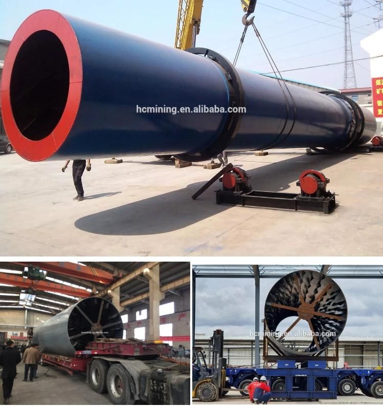 1-20tph Small Sand Biomass Sawdust Coal Rotary Dryer in Russia