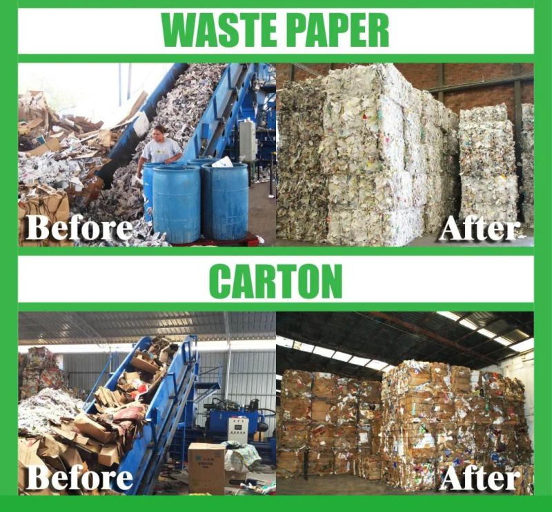 Baler Waste Paper Waste Carton Horizontal Baler