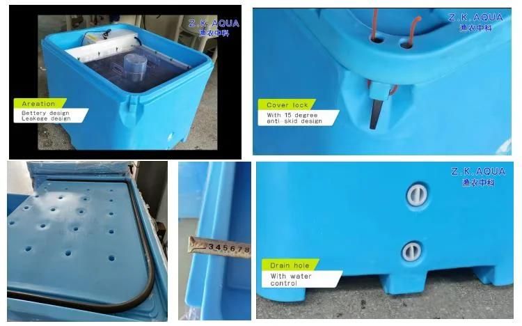 Farm Containers Handle Bins Plastic Totes for Live Fish Carry