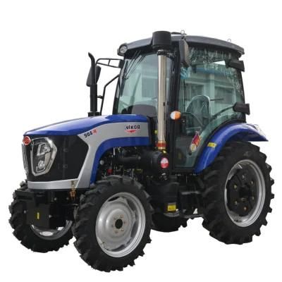 High Quality and High Value 90HP Blue Medium and Small Tractor with Cab Can Be Used for Farm/May Field/Garden/Household/Greenhouse