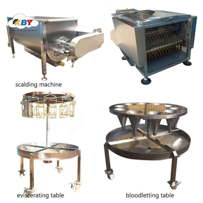 100-300/H Small Scale Chicken Slaughter Equipment Slaughterhouse Processing Machine