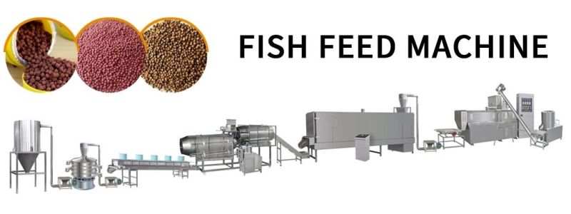100kg fish feed manufacturing extruder factory production line