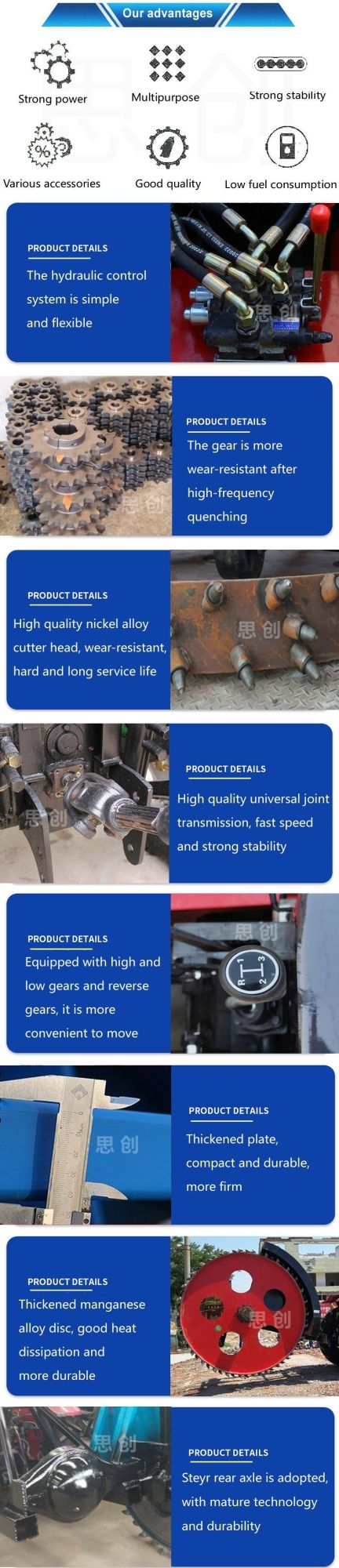 Multi-Functional Round Disc Trencher for Tractor Concrete Trencher Machine