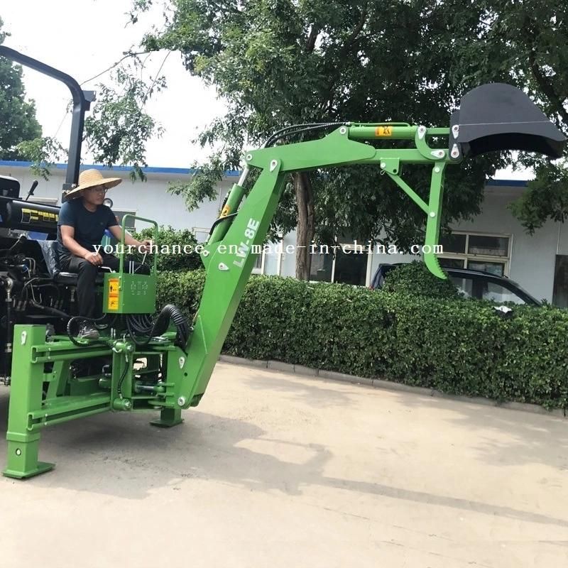 Hot Selling Farm Machinery Lw-8e 50-90HP Tractor 3 Point Hitch Side Shift Hydraulic Backhoe Excavator Loader with Europe CE Certificate