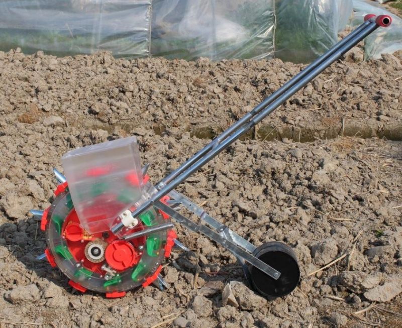 Hand-Push Sowing of Soybean Planter