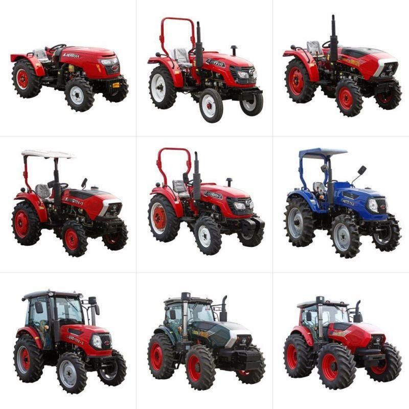 China Agriculture Excavator Machine 30HP 35HP 40HP 45HP 50HP 60HP 4WD and Big Farm Tractor Front End Loader with 4 in 1 Bucket
