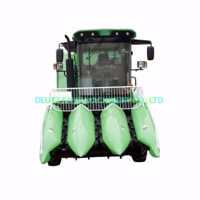 4yzp-3 Farming Using 3 Rows Self Propelled Wheel Corn Harvester with Carb