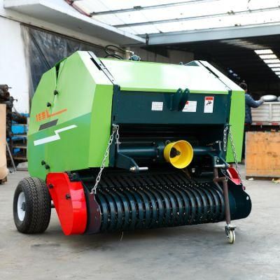 Hot Sale Mini Grass Hay Wheat Corn Maize Straw Alfalfa Round Baler Machine for Tractor