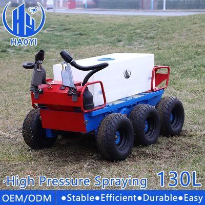 High Efficiency 130L Sprayer Disinfection Robot Car Vehicle Remote Control Agriculture Spraying Machine for Fruit Tree Orchard Crop Field