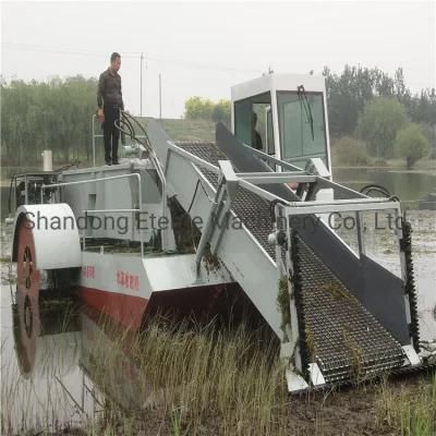 New Design River Cleaning Harvester Boat with Mechanical Arm