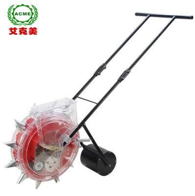 Manual Hand Push Single Row Corn Soybean Peanut Seeder Planter Machine