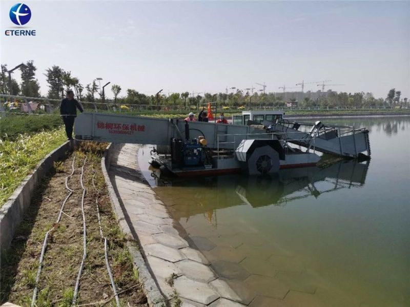 Automatic Aquatic Weed Harvester Dredger for Lake Clearning
