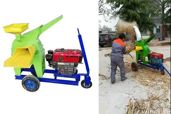 Grass Straw Stalk Shredder Chopper Cutting Chaff Cutter Machine