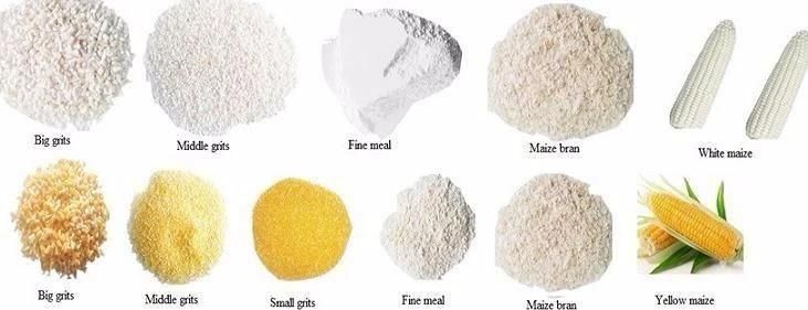 50t/24h Maize Corn Flour Grits Making Processing Mill Line