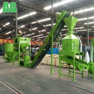 Feed Processing Equipment Cattle Feed Plant 1-2t/H Animal Feed Production Line