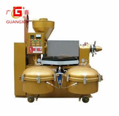 High Efficiency Guangxin Yzlxq140 2 in 1 Combined Oil Press with Filter Copra Grinding