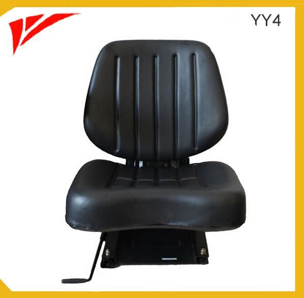 Black Vinyl Agricultural Machine Tractor Passenger Seat