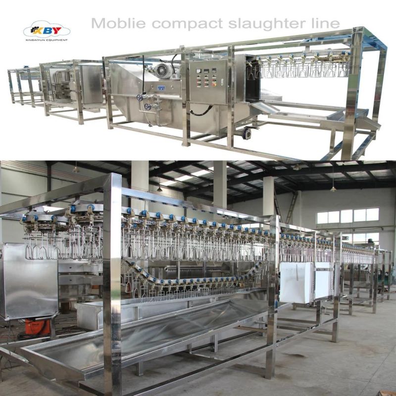 Small Production 500bph Chicken Poultry Slaughter Equipment and Process Line Plant