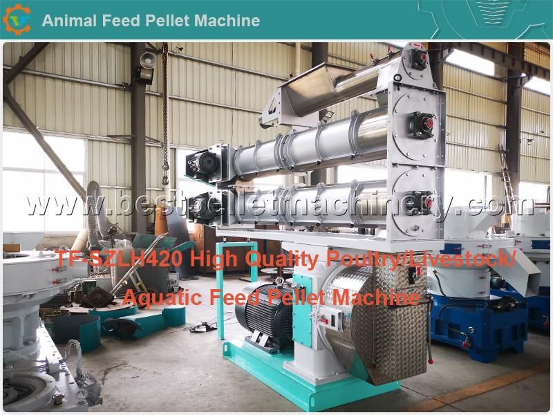Szlh350 Animal Poultry Chicken Cattle Fish Feed Pellet Mill