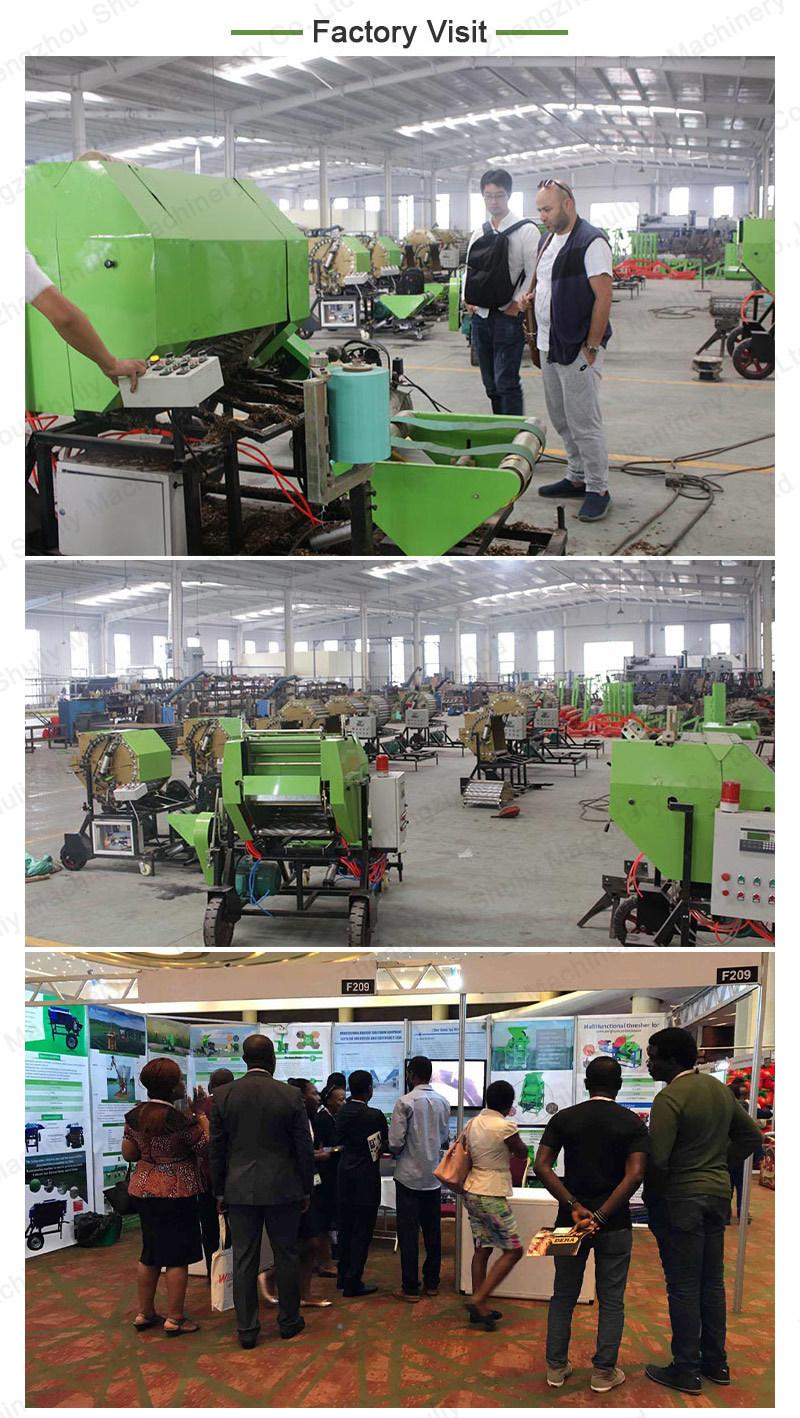 Corn Silage Grass Baler Machine with Wrapper