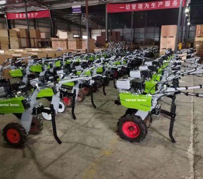 Agricultural Machinery Gasoline Diesel 178f 186f 6HP Mini Farm Cultivator Tiller Power Tiller Walking Tractor