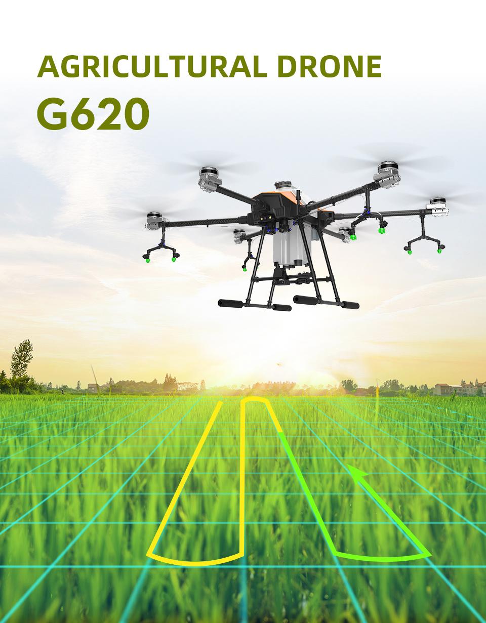 G620 Hexacopter 20kg Agricultural Sprayer Agri Drone 20L Frame