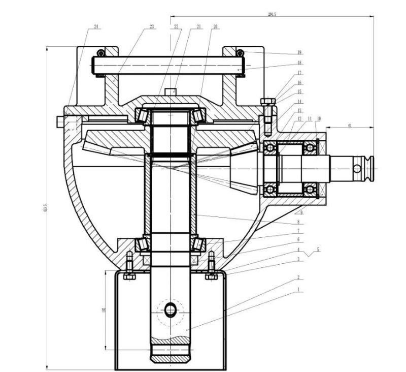 Post Hole Digger Gearbox Auger Gearboxes for Agriculture Machinery