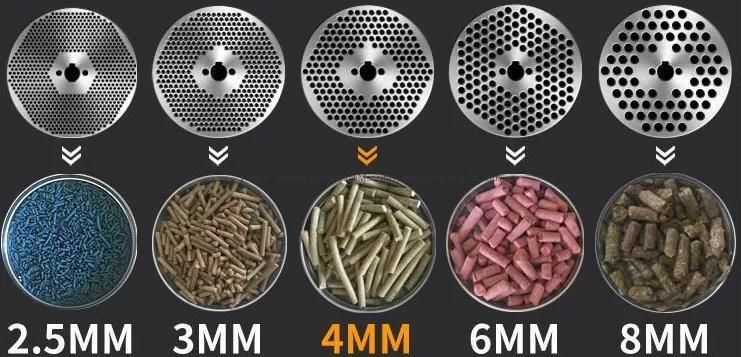Small Manual Pelletized Poultry Livestock Animal Feed Pellet Making Machine Mill for Poultry Livestock Feed Granulator Machine with Diesel Engine
