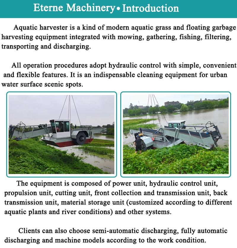 Automatic Aquatic Weed Cutting Machine River Cleaning Machine for Sale