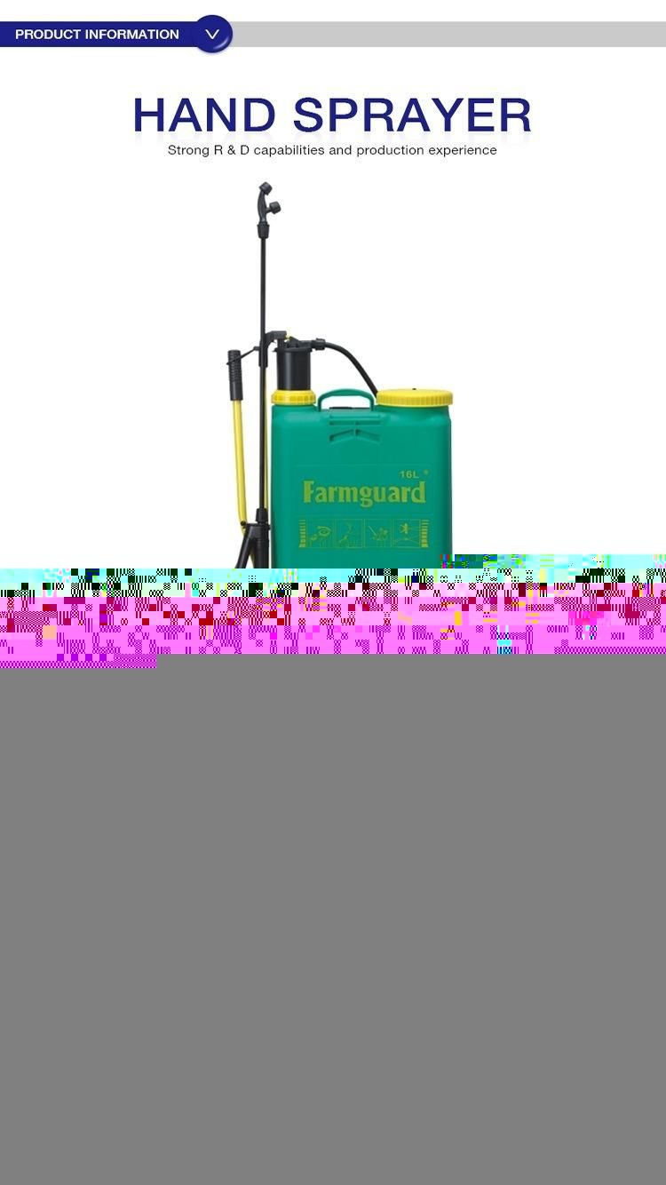 Hot Sales Standard Size High-Pressure 16 Litres Knapsack Hand Manual Sprayer GF-16s-02z