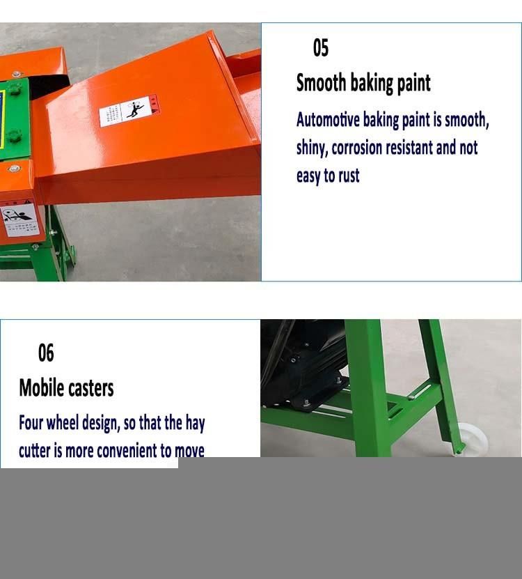 Newest Feed Processor Grass Chaff Cutter Machine with Motor Engine