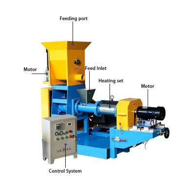 Animal Aquarium Pet Dog Cat Floating Fish Feed Pellet Production Machine Snacks Food Processing Making Extrusion Line