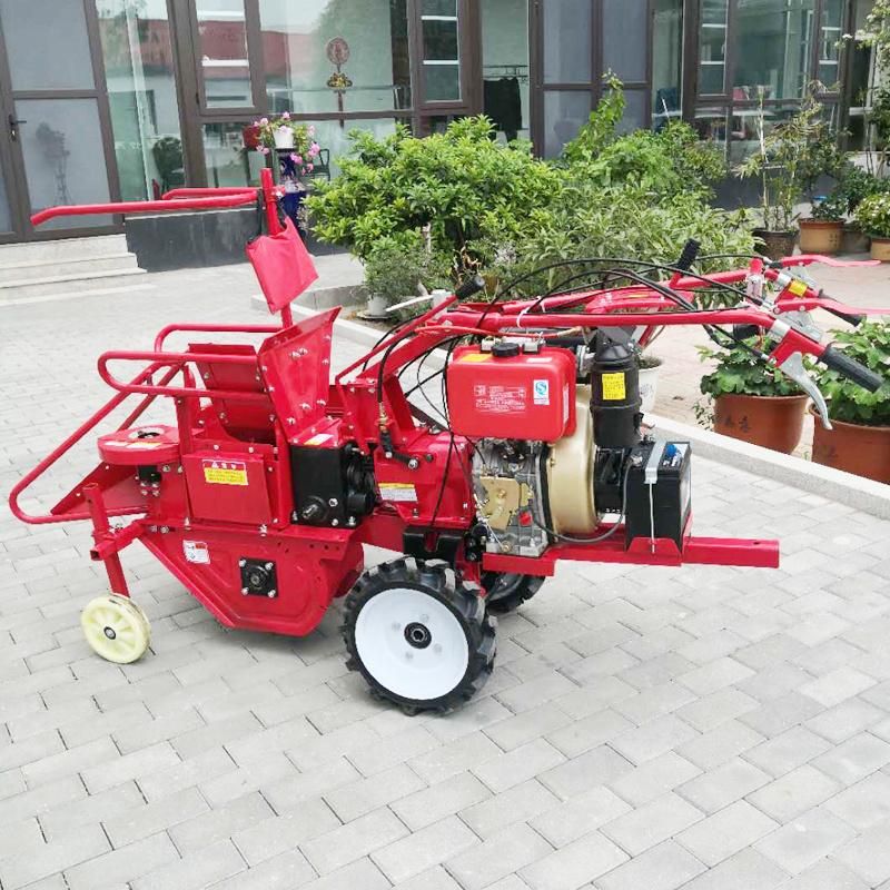 Small Wheel Type gasoline Corn Picking Machine One Row Maize Harvester for Sale