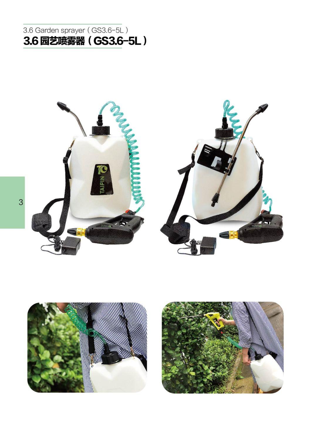 Deepbang White 5L Trolley Hand Pump Pressure Agriculture Machine Garden Water Mist Cart Sprayer with Wheels