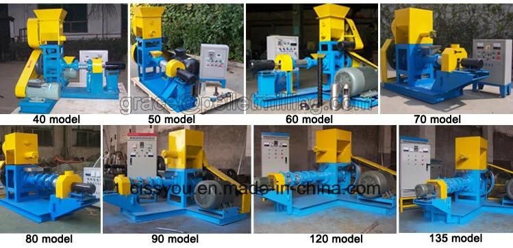 Floating Fish Food Feed Pellet Making Extruding Machine