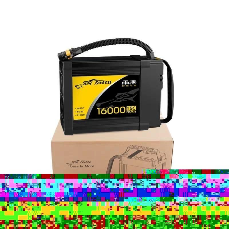 Tattu 44.4V 16000mAh 15c 12s Plant Protection Intelligent Lithium Battery Suitable for RC Uav Model Airplane Lithium Battery