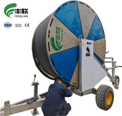 Hose Reel Irrigation System Big Rain Gun Traveling Irrigator System