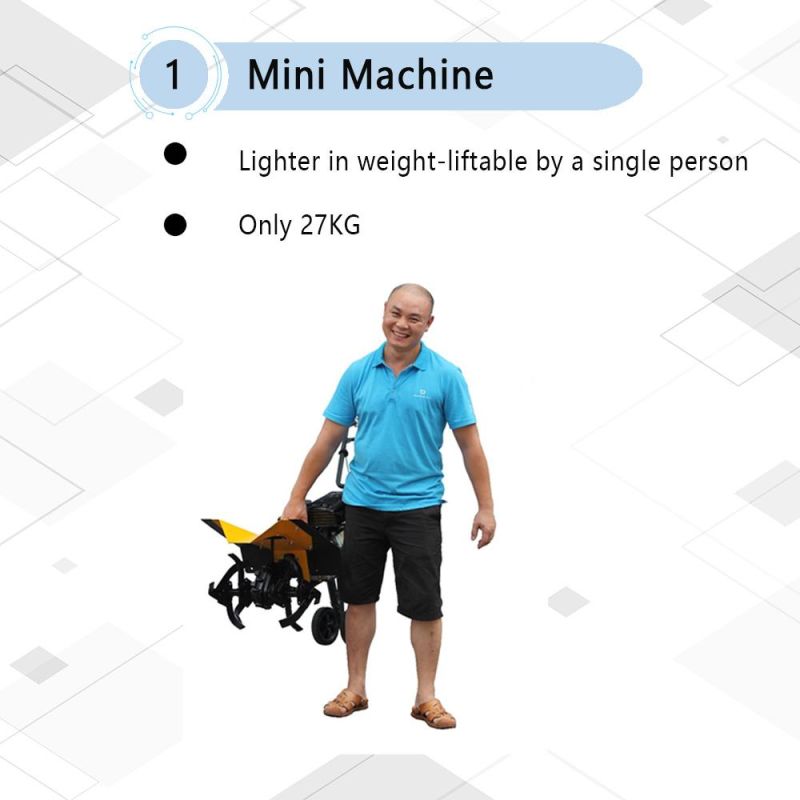 Jiamu GM30A with GM160 All Gear Aluminum transmission Box Gasoline Cultivator Farm Machinery for Sale