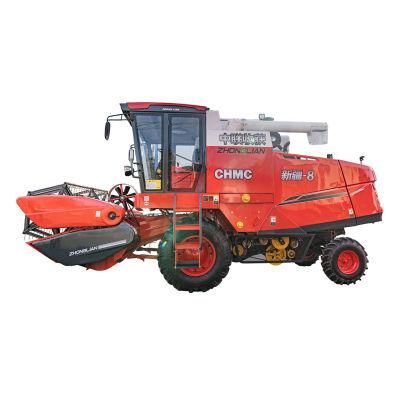 Chinese Agriculture Wheel Type Small Rice Harvesting Machine 4lz-8b1