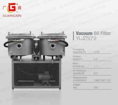 Cooking Vacuum Oil Processing Machine Made of Stainless Steel Material