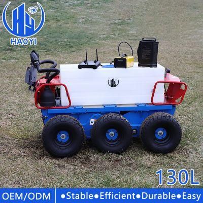 130L Farming Agricultural Use Unmanned Ground Vehicle Pesticide Fertilizer Remote Robot Sprayer Crop Spraying Ugv