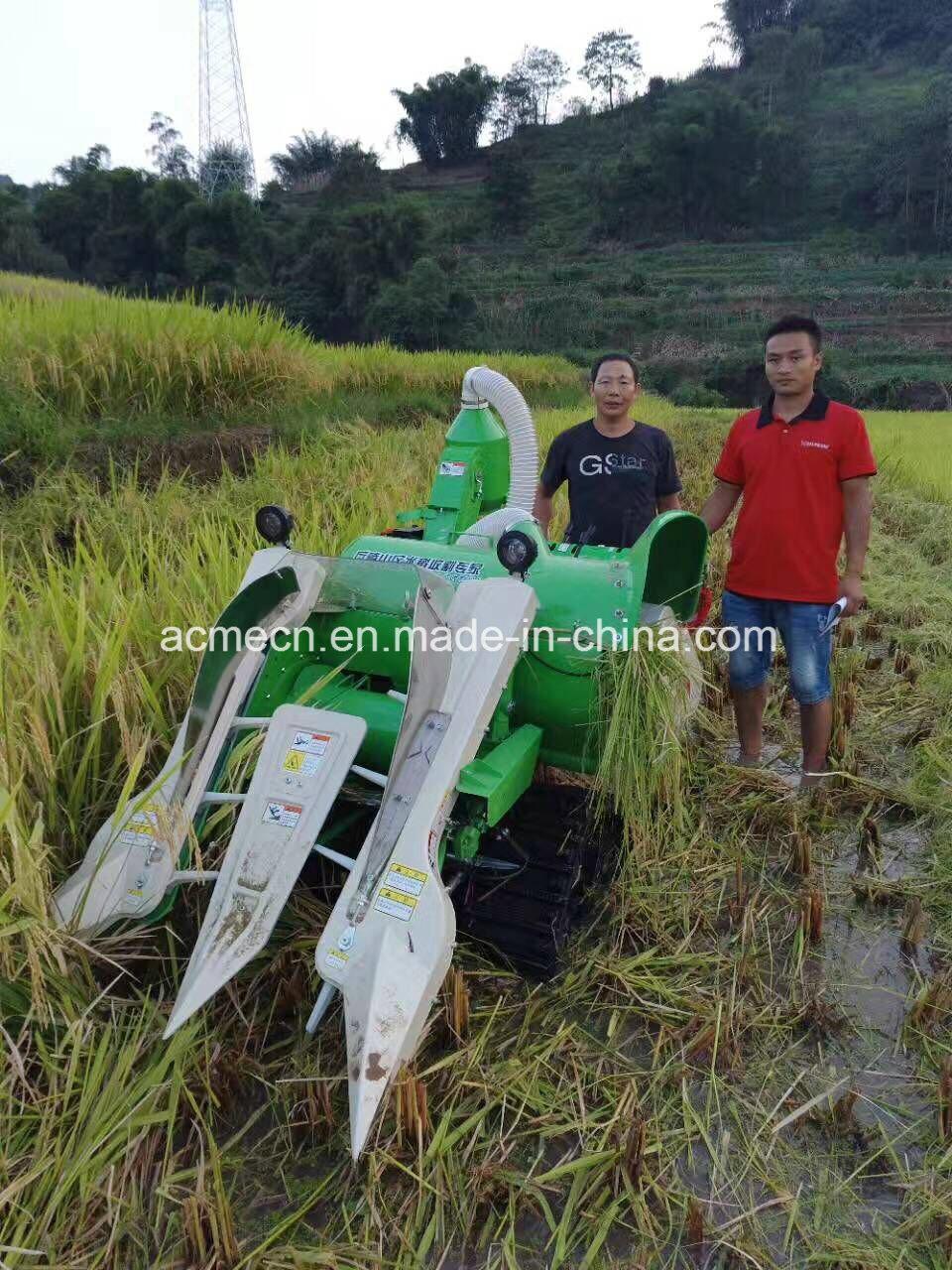 Agriculture Machinery Mini Rice Paddy Cutting Machine Small Rice Combine Harvester