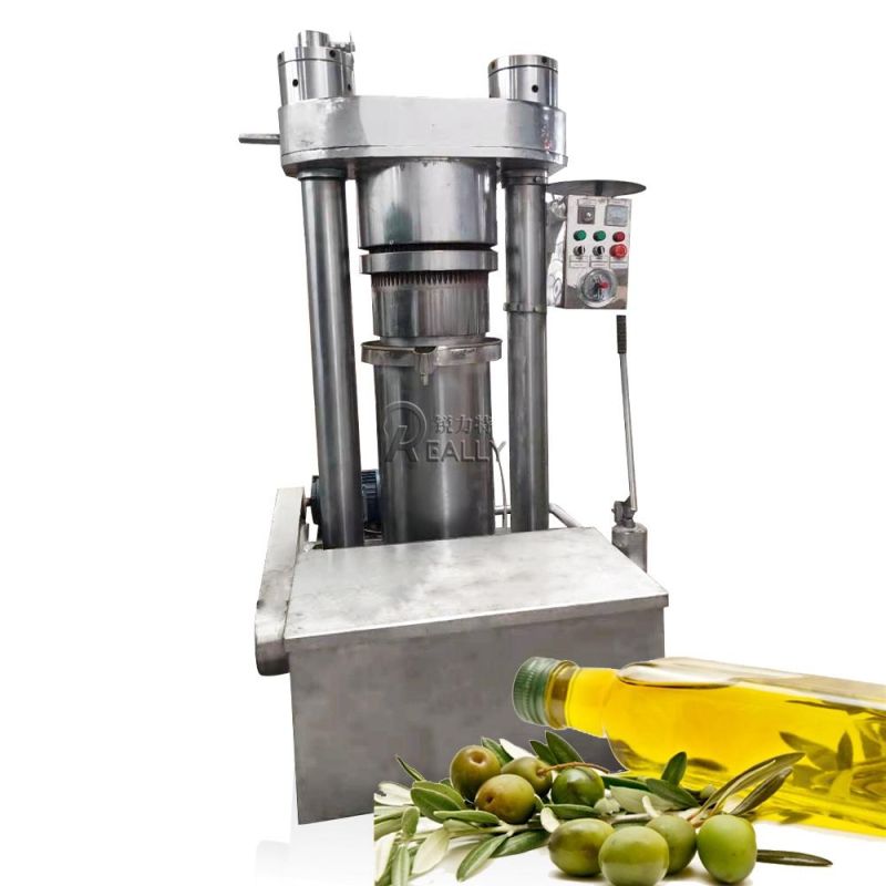 Hydraulic Cold Nuts Oil Pressing Extractor Sunflower Seeds Coconut Oil Expeller Extraction Industrial Cold Pressed Oil Press Equipment