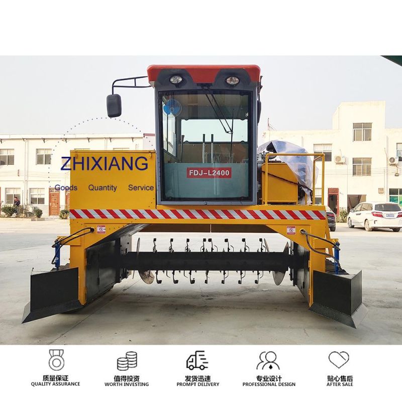 Easy Operation Organic Fertilizer Machinery The Crawler Type Compost Turning Machine