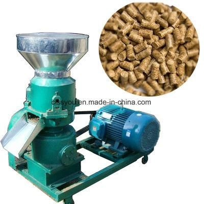 Small Animal Feed Flat Die Pellets Mill Machine