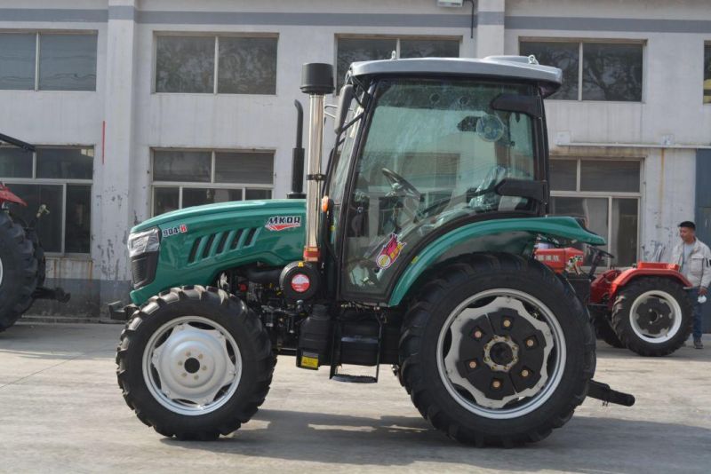 Chinese Factory Directly Supply 90HP 4WD Mini Farm Tractor with Cab and Various Colors Can Be Customized