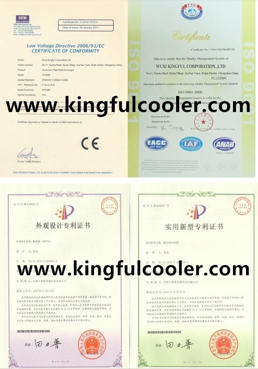 Customized Bar and Plate Aluminum Radiator for Tractors Manufacture